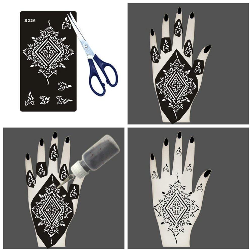 Amazon.co.jp: エクスマサー Xmasir ヘナタトゥー ジャグアタトゥー