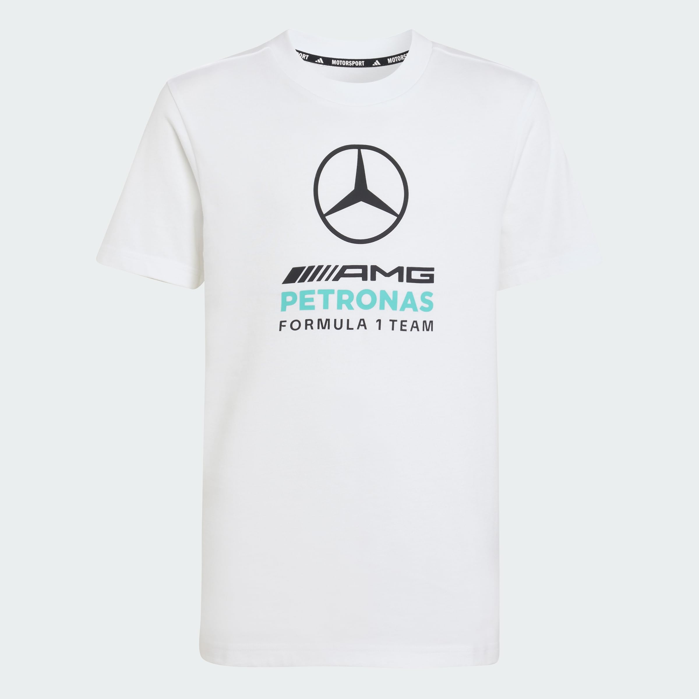 adidas Unisex Kids Mercedes - AMG Petronas Formula 1 Team DNA Graphic TEE, White, 7-8 Years — image 1