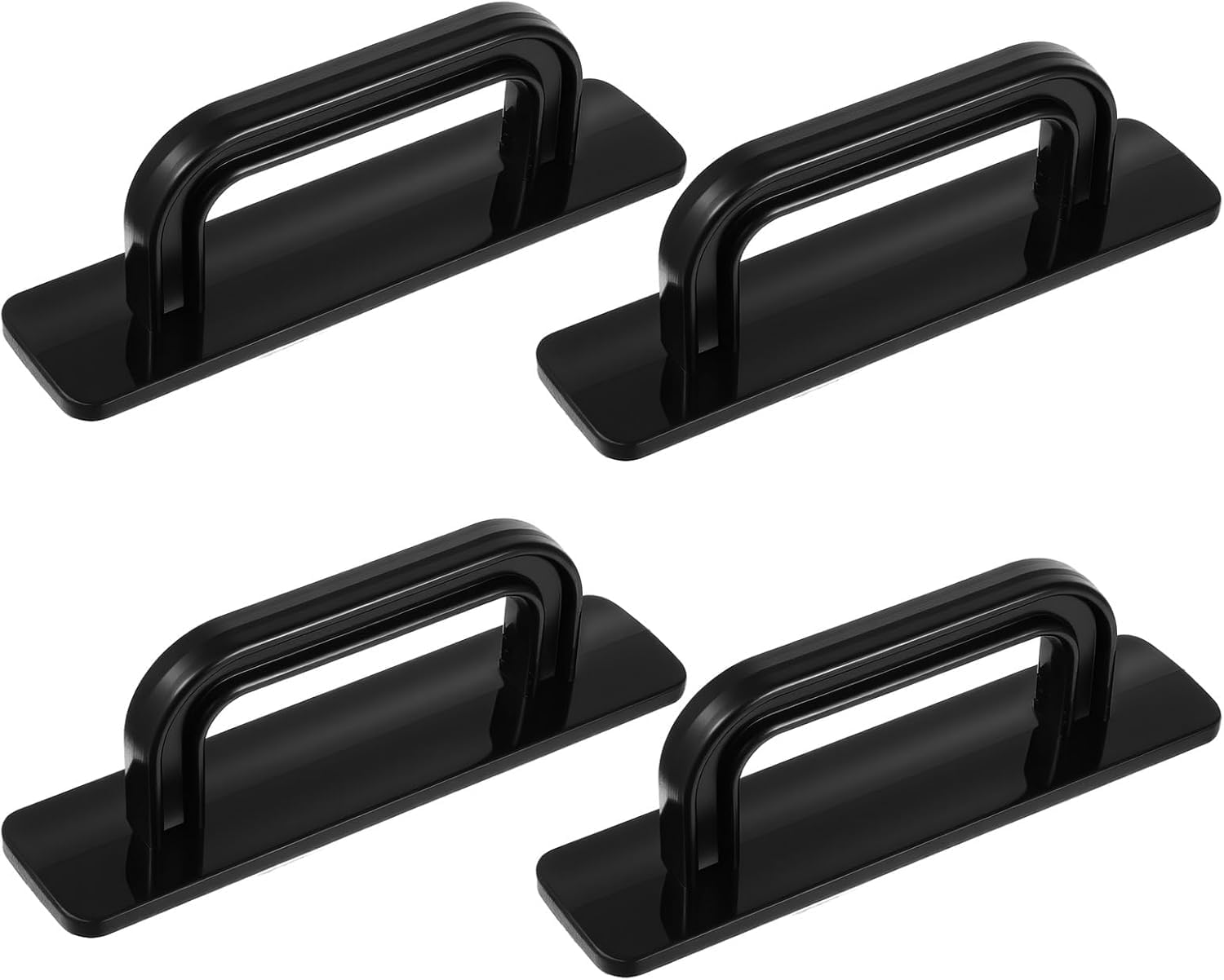 Adhesive Cabinet Handles, Self-Stick Instant Cabinet Handles Alloy No Drilling Push Pull Handles Helper for Kitchen Cabinet Drawer Window Sliding Closet (Plastic Small, 4 Pcs)-image-44