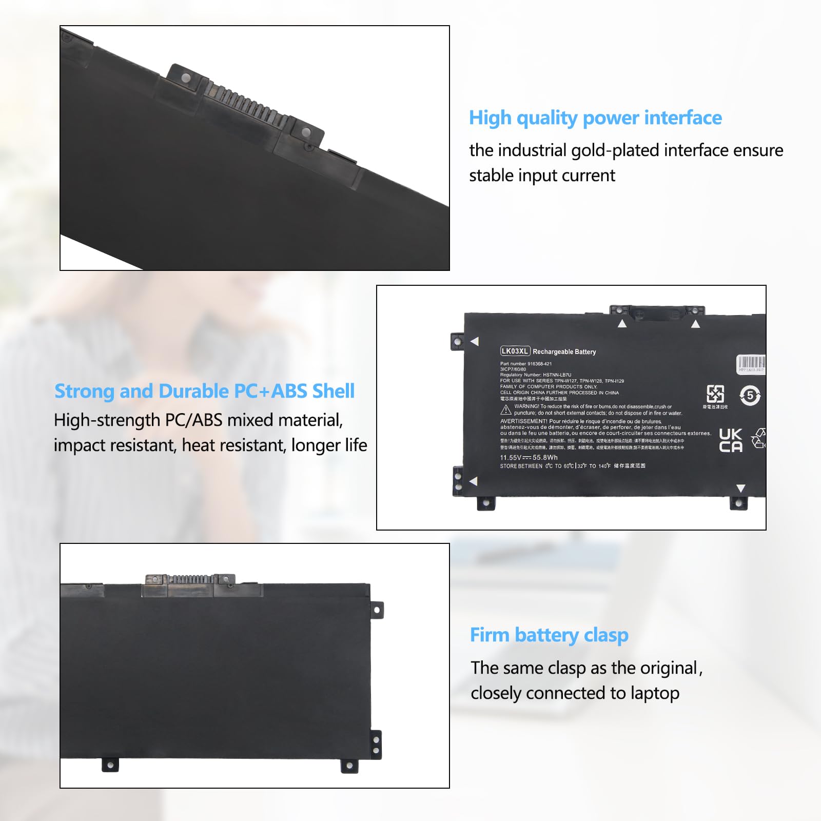 Amazon.com: L09281-855 LK03XL Battery Replacement for HP Envy X360