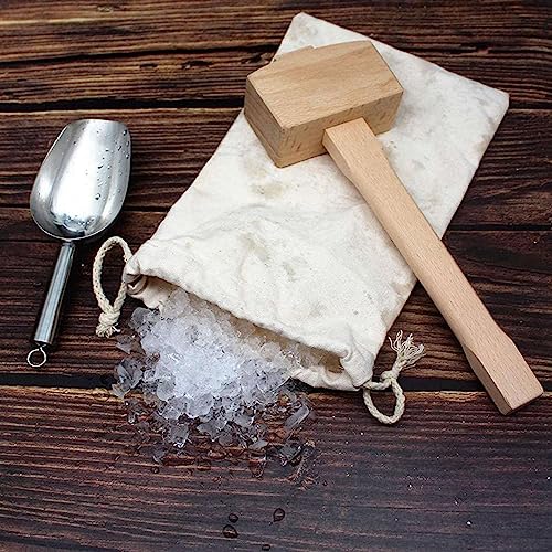 Bolsa de hielo picado y martillo para herramientas de barra 6