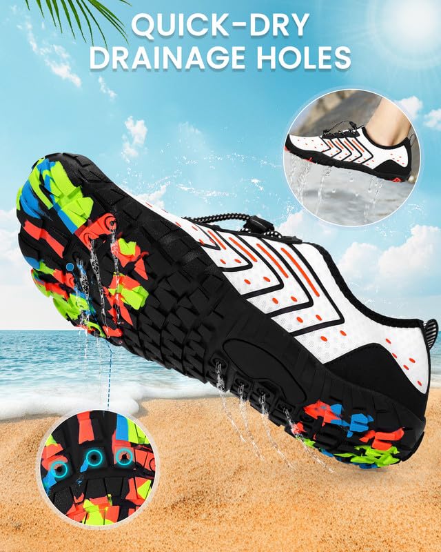 Image of Water Shoes for Women Men Quick-Dry Barefoot Shoes Breathable Aqua Socks for Swim Beach River Pool Lake Hiking Surfing Kayaking