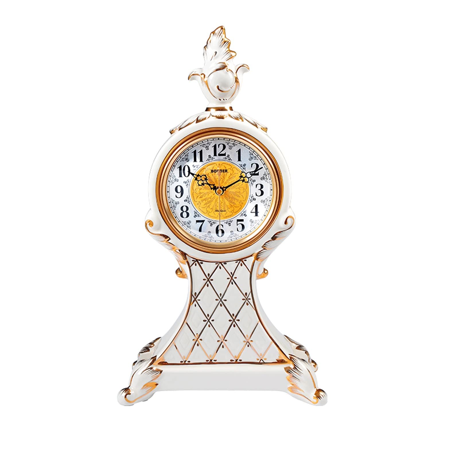 Reloj de escritorio silencioso grande con mecanismo continuo para hogar