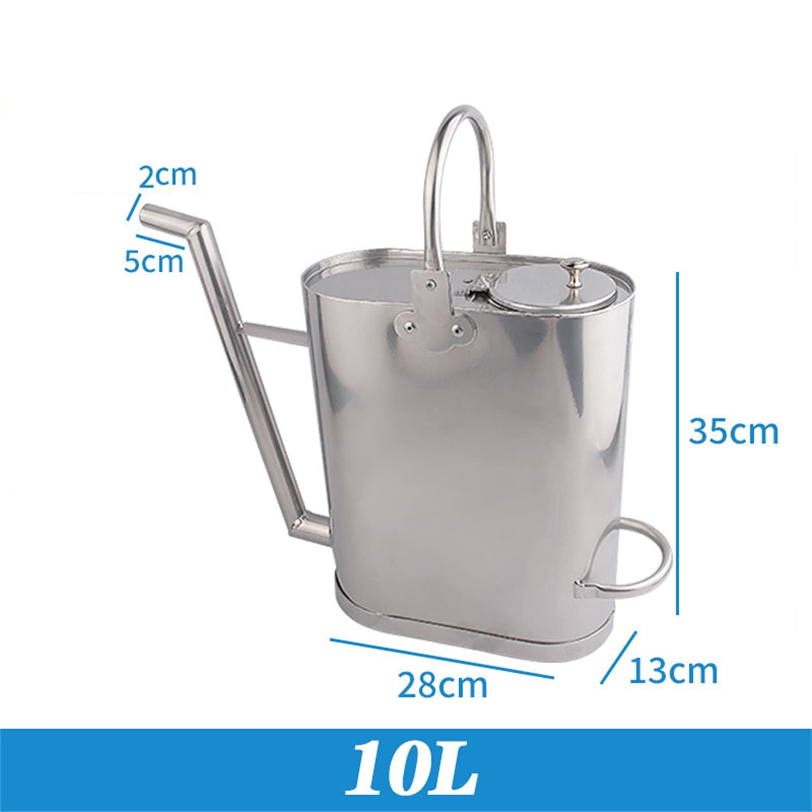 Réservoirs de carburant Bidon en aluminium 10L, 15L avec bec verseur pour bidon d'essence et de diesel - Épaisseur du corps en métal de 0,8 mm, magasin de conteneurs de bidons d'essence pour mazout