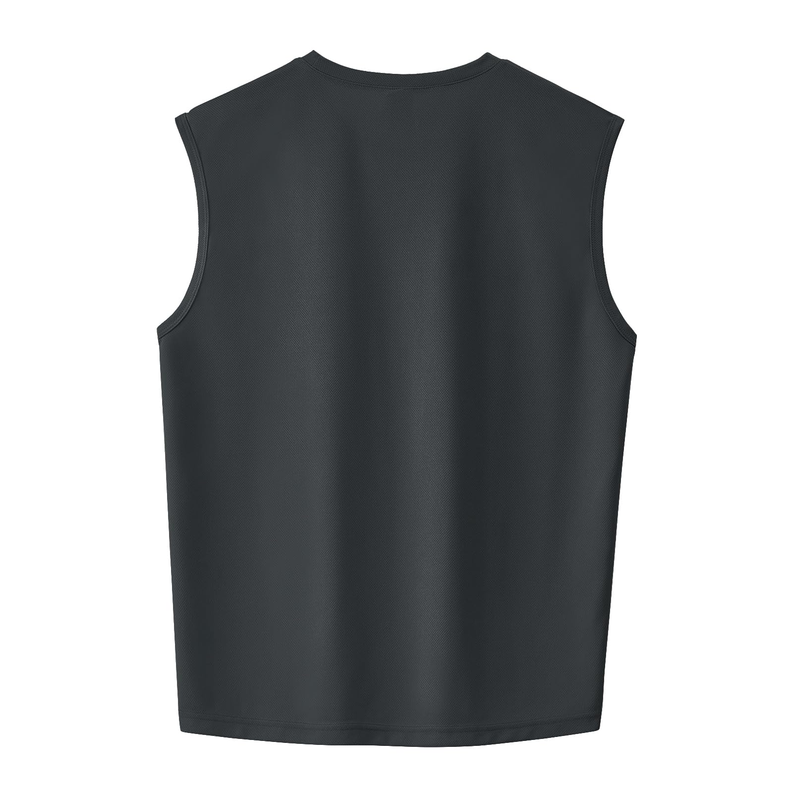 Facitisu Camiseta sin Mangas Ligera para Hombre, de Secado rápido, atlética, para Entrenamiento y natación, 2 Unidades, Color Negro, XX-Large