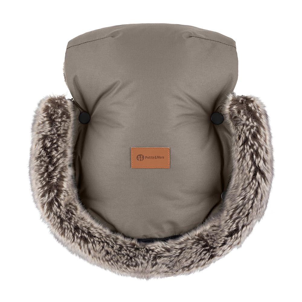 Petite&Mars Sacco nanna per passeggino Fusak 4v1 Arctic * Sacco nanna invernale per passeggino, passeggino e seggiolino auto * Warrm * Impermeabile * Antivento, Set mousse per mocha, 78/110x48cm,