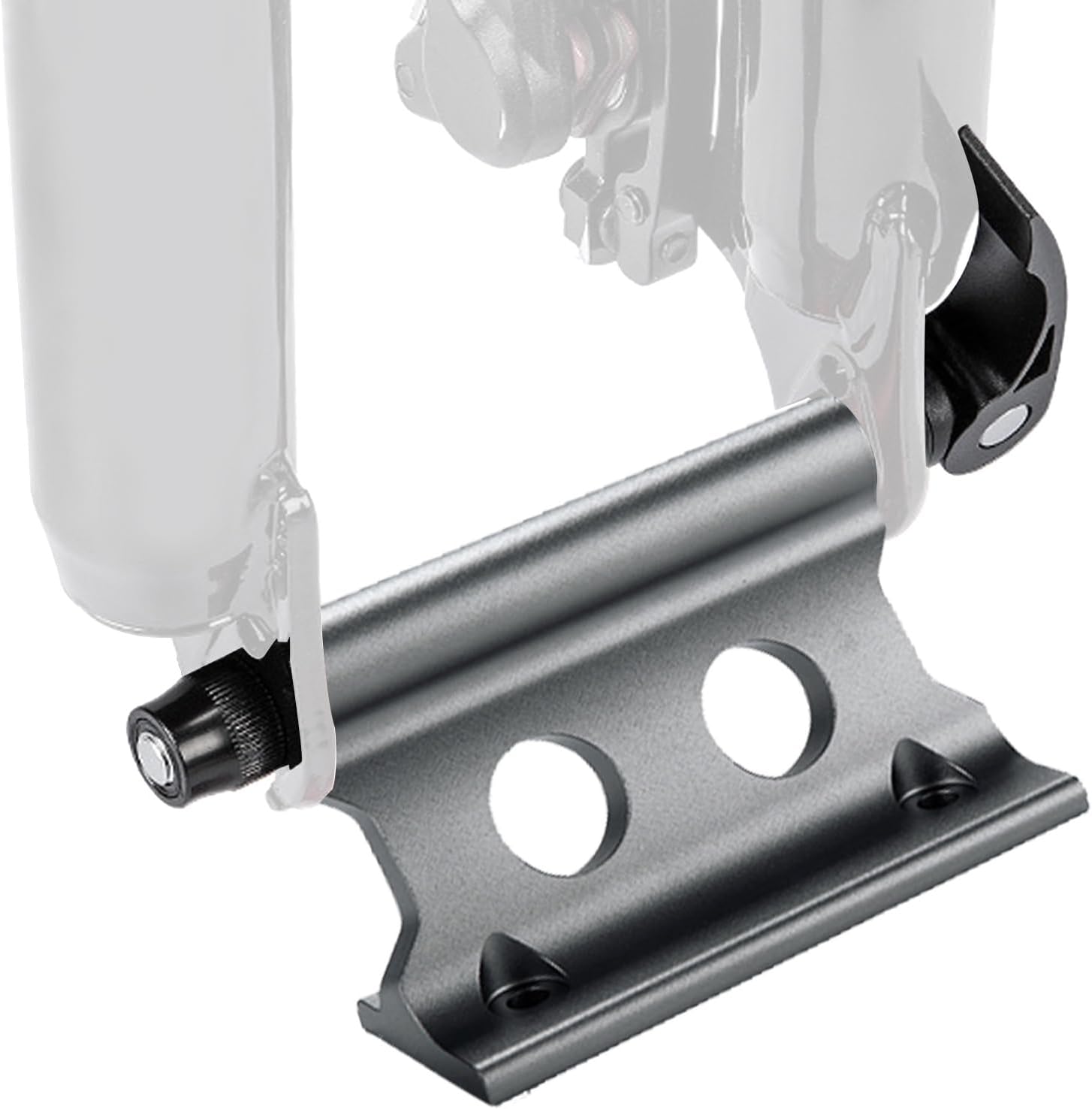 Bike Fork Mount, Bicycle Mount Carrier Rack for Car Roof Rack, Quick Release Fork Block Aluminum Alloy Mount, Support Bike Stand Holder(Gray)