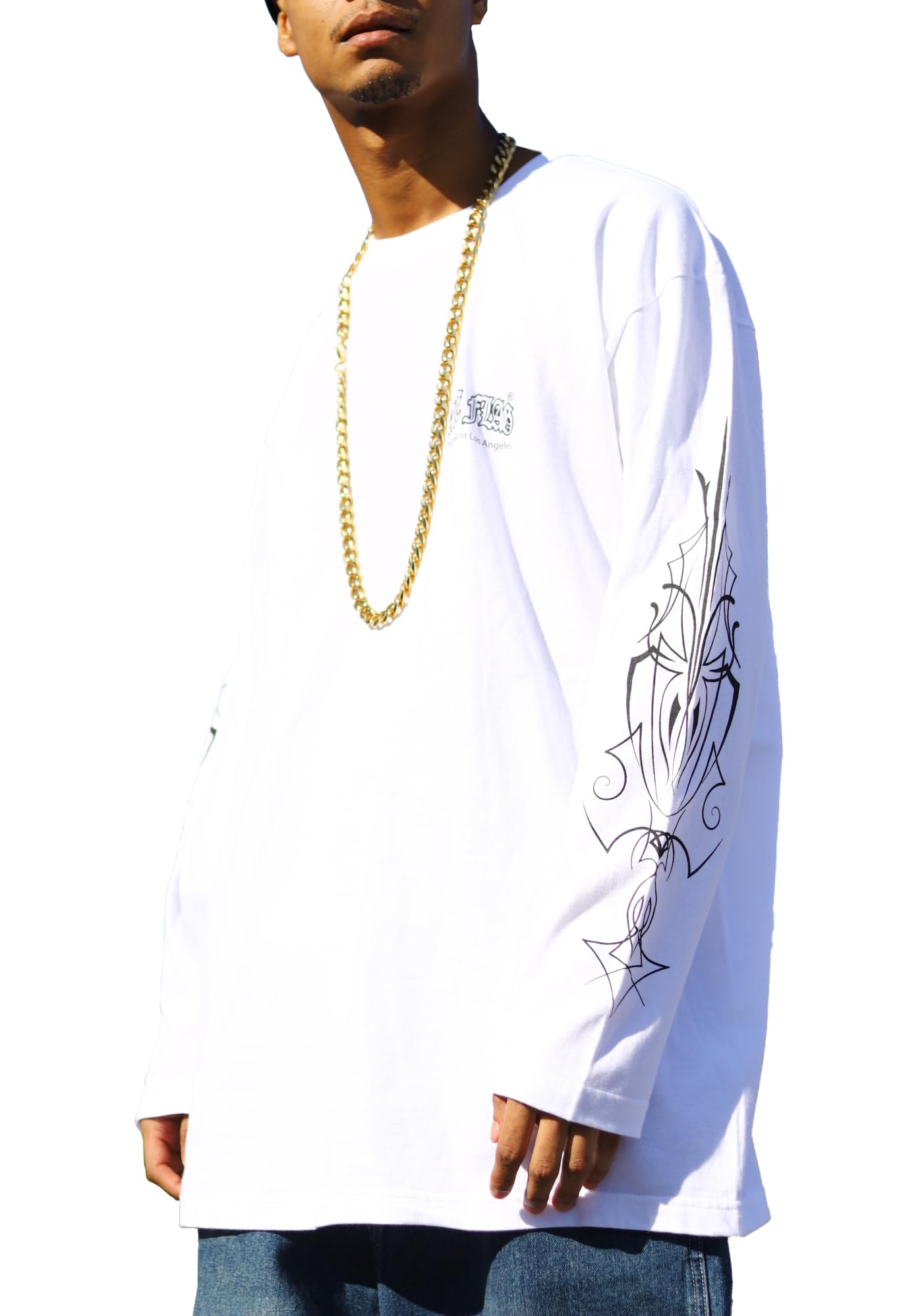 Amazon | [エースフラッグ] ロンT長袖 ライン ピンストライプ