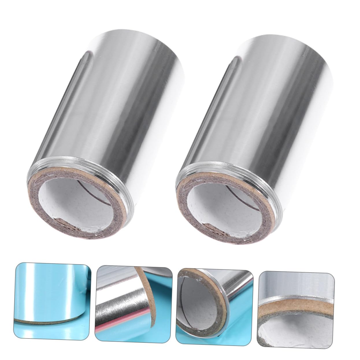 Healeved Papier Aluminium pour Mèches de Cheveux Argenté 2 Rouleaux pour Salon de Coiffure Améliore la Pénétration Retient la Chaleur