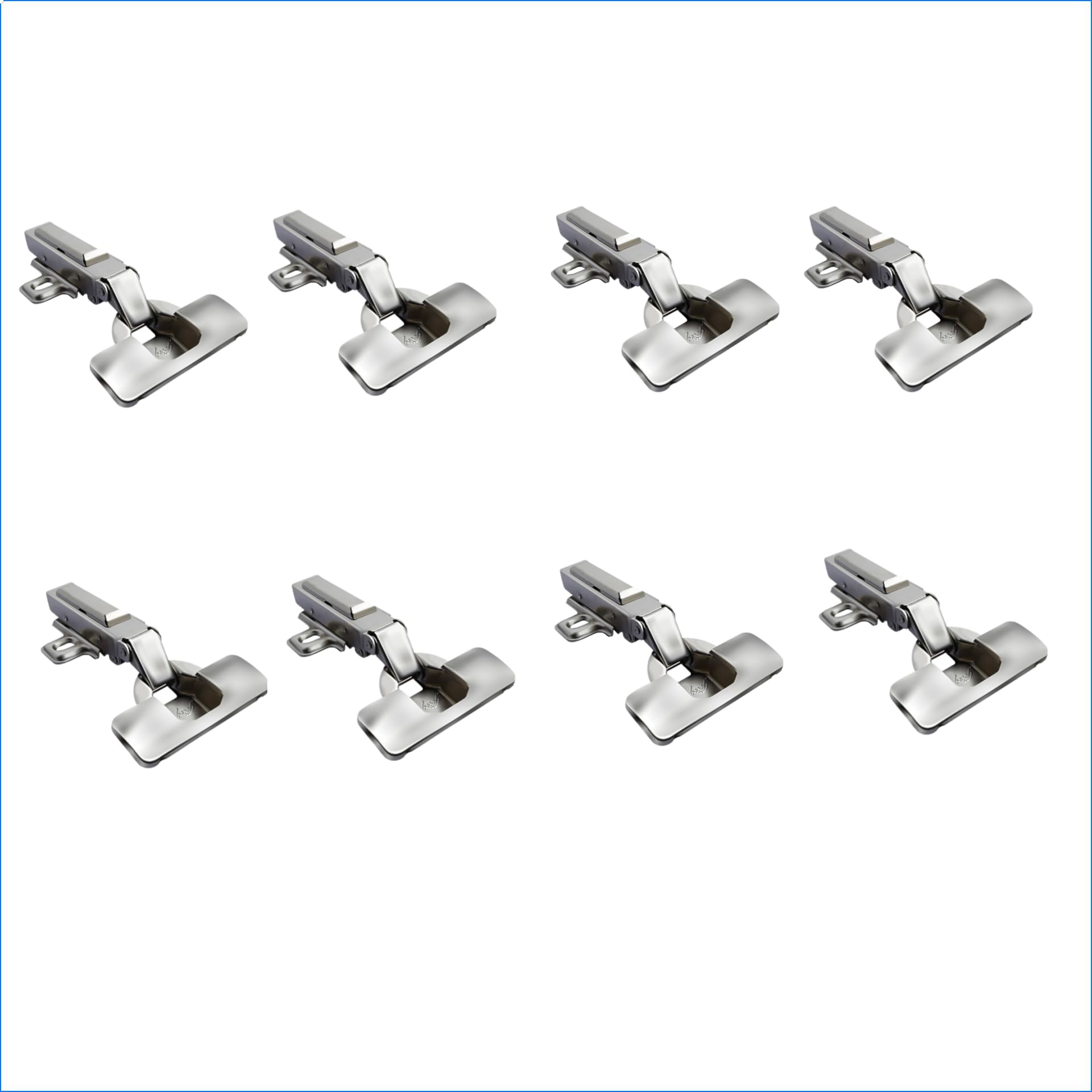 Godrej Cabinet Hinges | Soft Close | 2 Hole Full Overlay | BIFMA Tested, Nickel Plated | 105° Opening | 14-20mm Thick Panel | 34x22 Max Shutter Size | Wardrobe, Kitchen, Bathroom(Pack of 8) (B0CCVRTXHW) Amazon Price History, Amazon Price Tracker