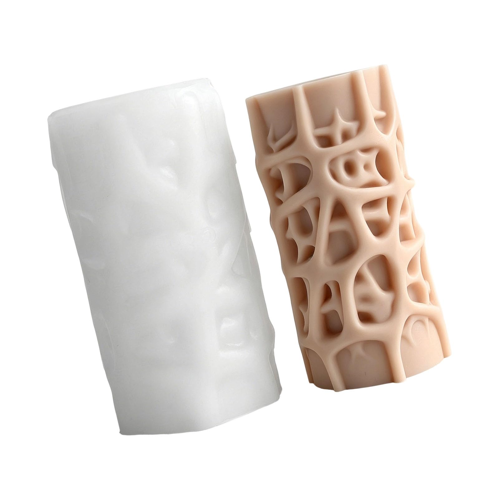 Whoasyst Hollow Geometric Silicone Molds Multipurpose Silicone Molds for Soap Chocolate Crafting and Epoxy Resin Topological Elastomer Cast