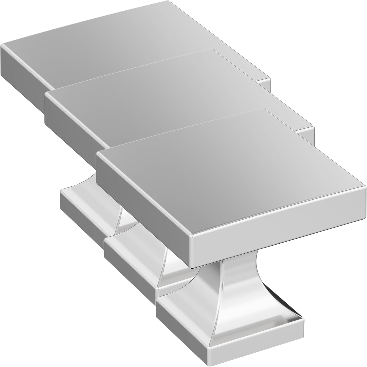 Amerock 10BX3702426 | Polished Chrome Cabinet Knob | 1-1/16 inch (27mm) Length | 30 Pack | Pedestal | Furniture Hardware