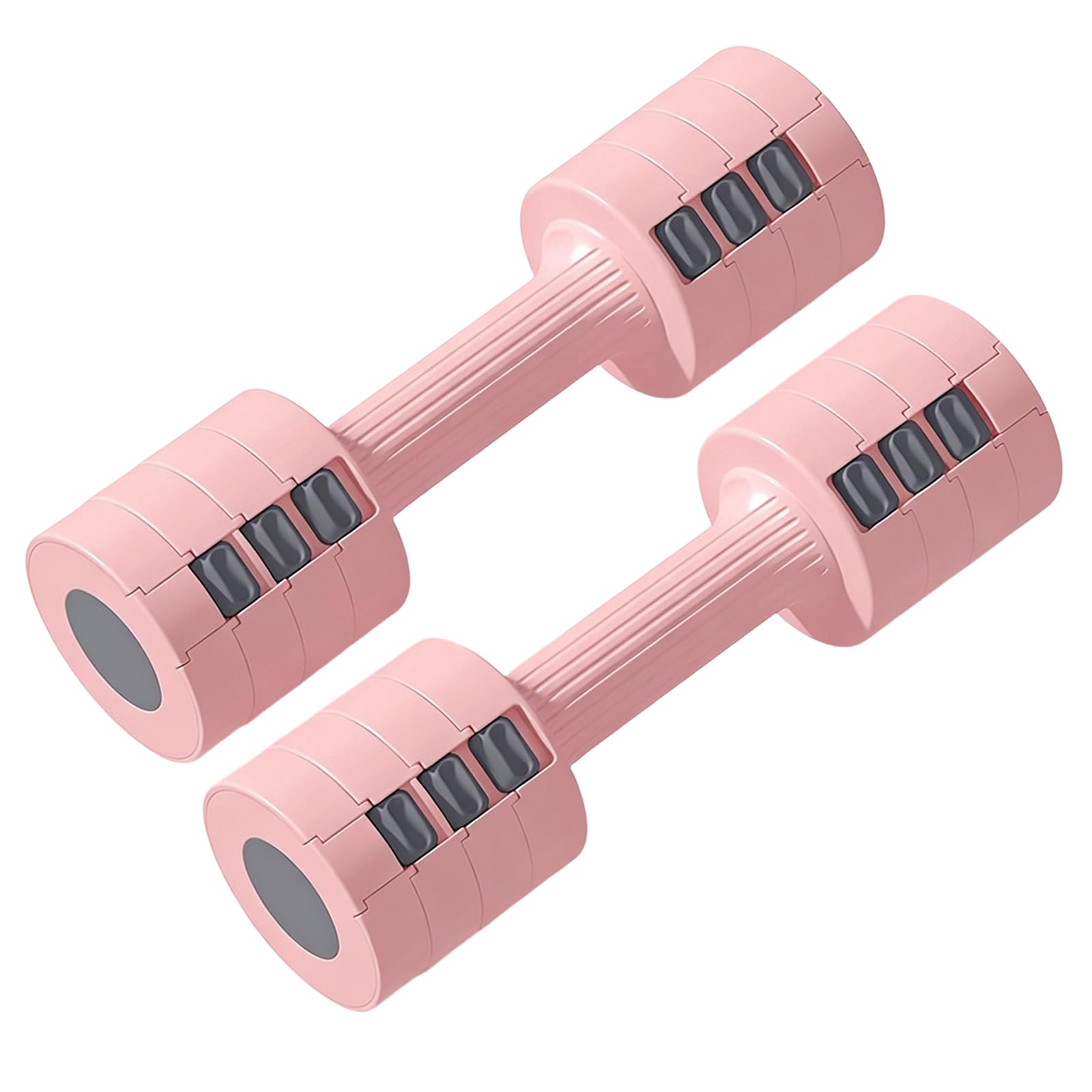 Kurzhanteln Set Damen, Verstellbare Hantel 2er Set, Gym Gewichte für Zuhause | 4-in-1 Gewichte Hanteln Set, je 1kg/1.5kg/2kg/2.5kg, Gym Equipment für Frauen, Workout Handgewichte für Krafttraining