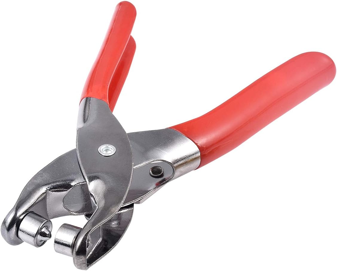 KATUR Eyelets Punch Holes, Leather Punch Pliers, Hole Punch Tool Kit with About 50 Eyelet Hand