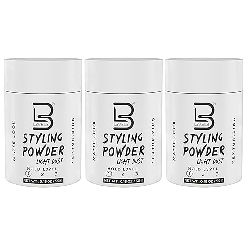 L3 Polvo de peinado de viaje de nivel 3  Pequeño 0.18 oz para viajes  Polvo de aspecto natural para hombre  Muestra de polvo de peinado disponible en Yaxa Costa Rica