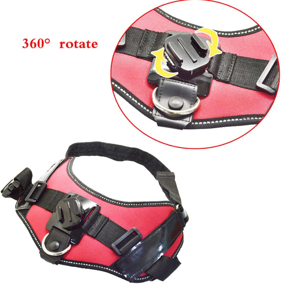 Giant Breed Dog Harness Chest Mount for Degree Rotated Straps for Easy Photo Footage Style image 3