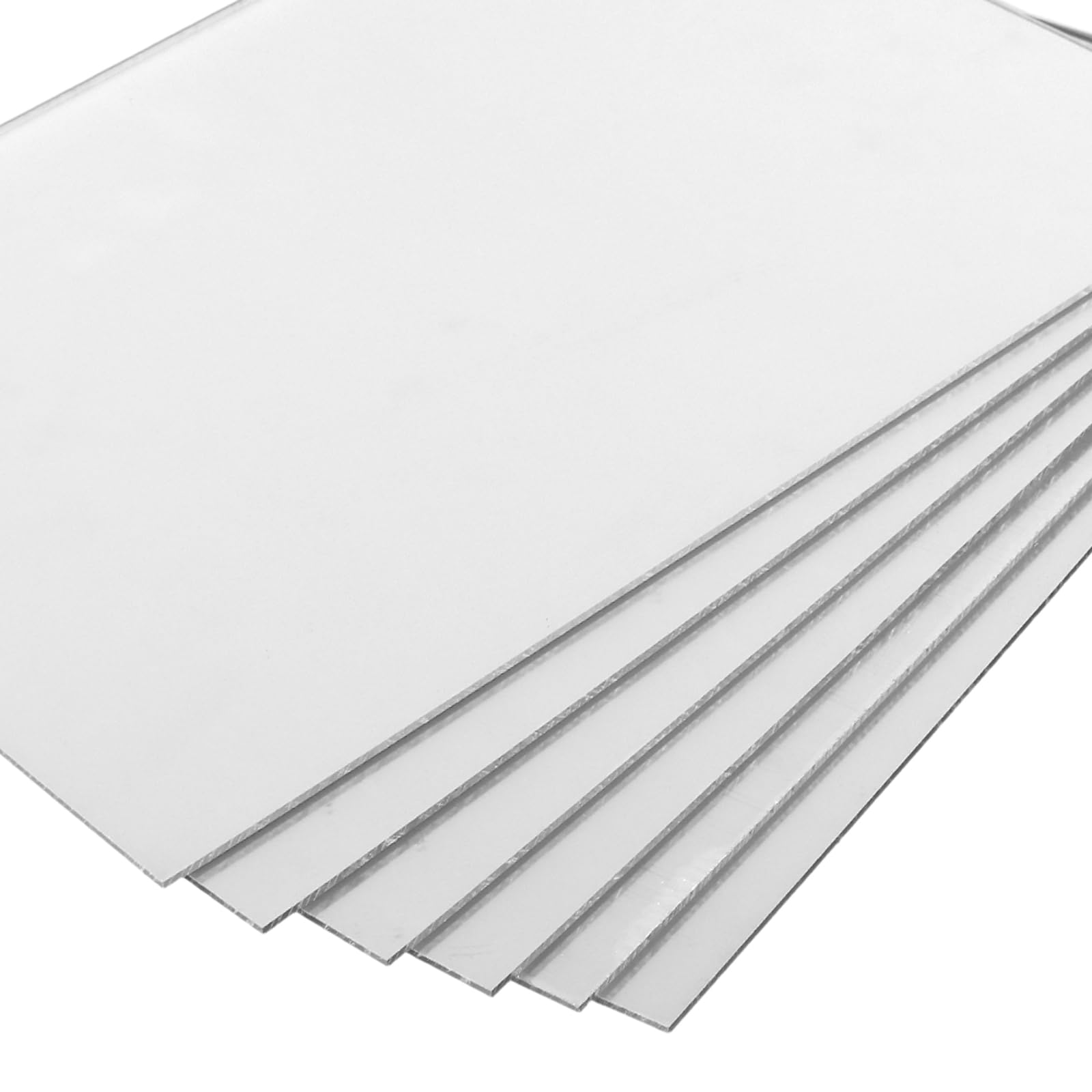 6 Specchi Acrilici Autoadesivi da Parete, 40 x 30 cm, 3 mm, Infrangibili, per Bagno, Soggiorno, Camera da Letto e Palestra