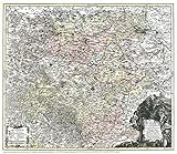 Historische Karte: Land Thüringen 1740 (Plano)