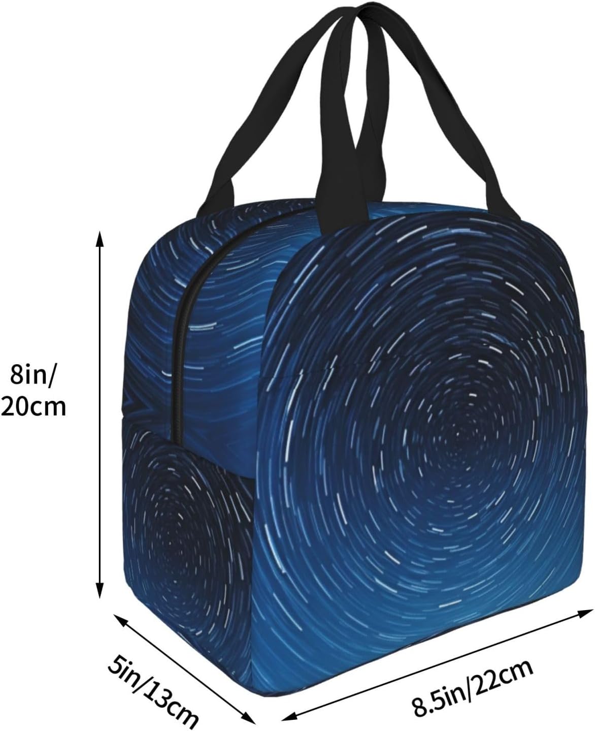 Mysterious Stars Print Lunch Box Adult for Women Men Reusable Insulated Lunch Tote Bag for Work Picnic image 4
