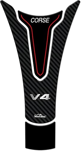 Motorcycle 3D Stickers Compatible with Ducati Panigale V4 and V4S 2018-2022. Tank Protector Protection from Impact and Scratches. Resin Sticker -