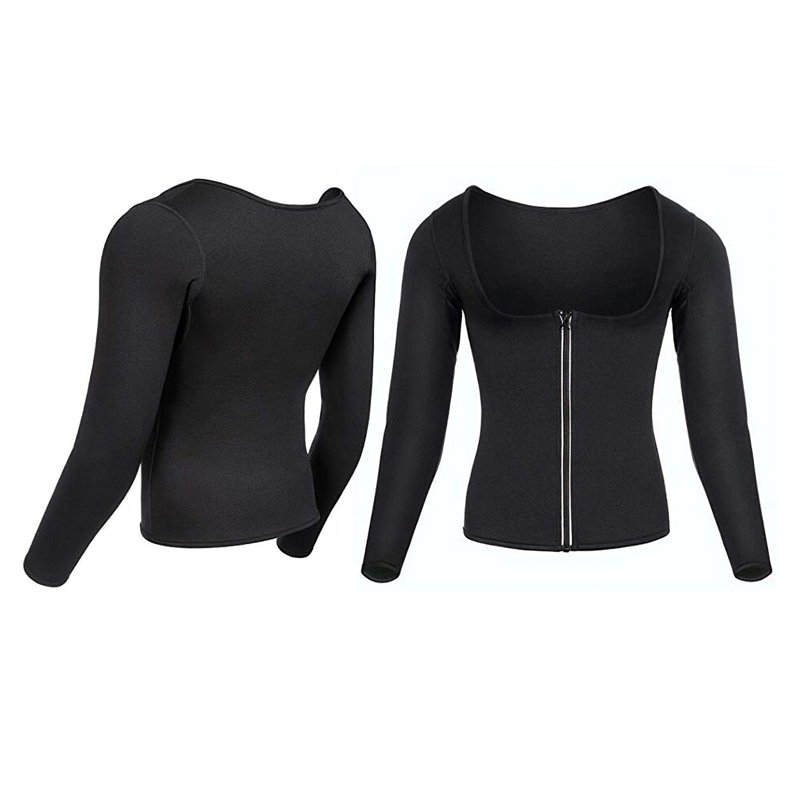 Calandis Waist Trainer Neoprene Shirt Corset Sauna Suit Jacket Tops Body Shaper L-image-21