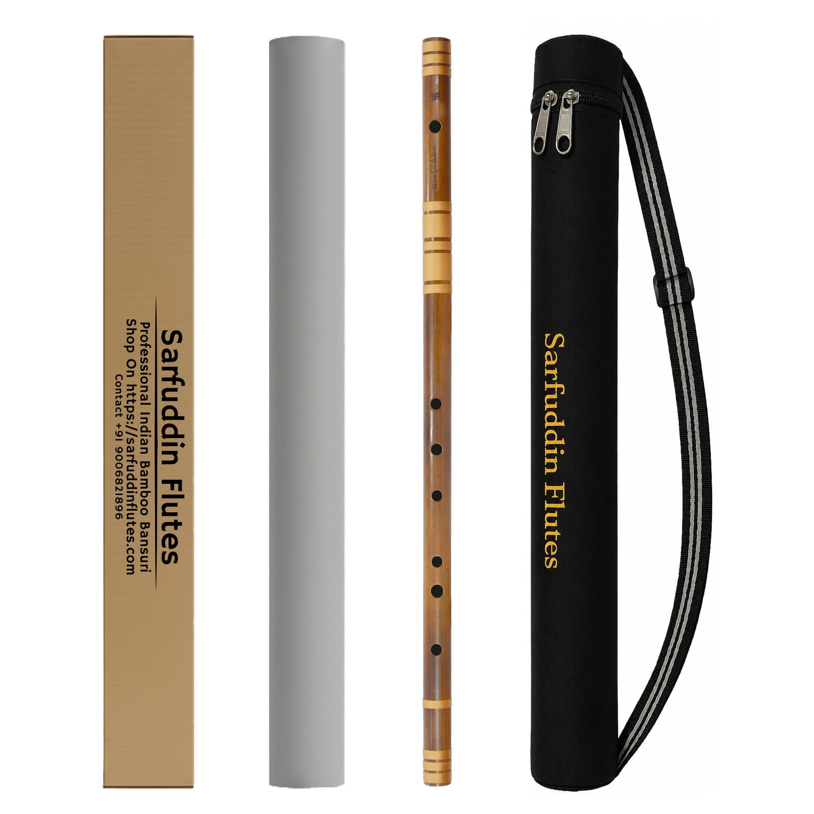 Sarfuddin Flutes E Natural Base 30 Inches Right Hand Oil Treated Fry Bamboo Flute Bansuri With Carry Bag-image-41