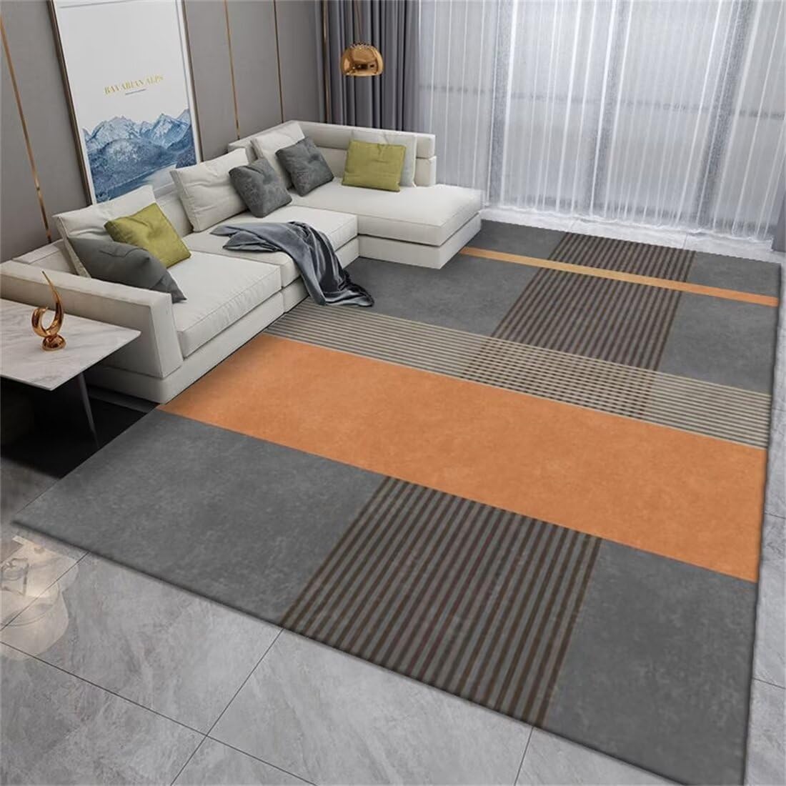 Tapis de jeu 50x80cm lavable et résistant pour salon moderne