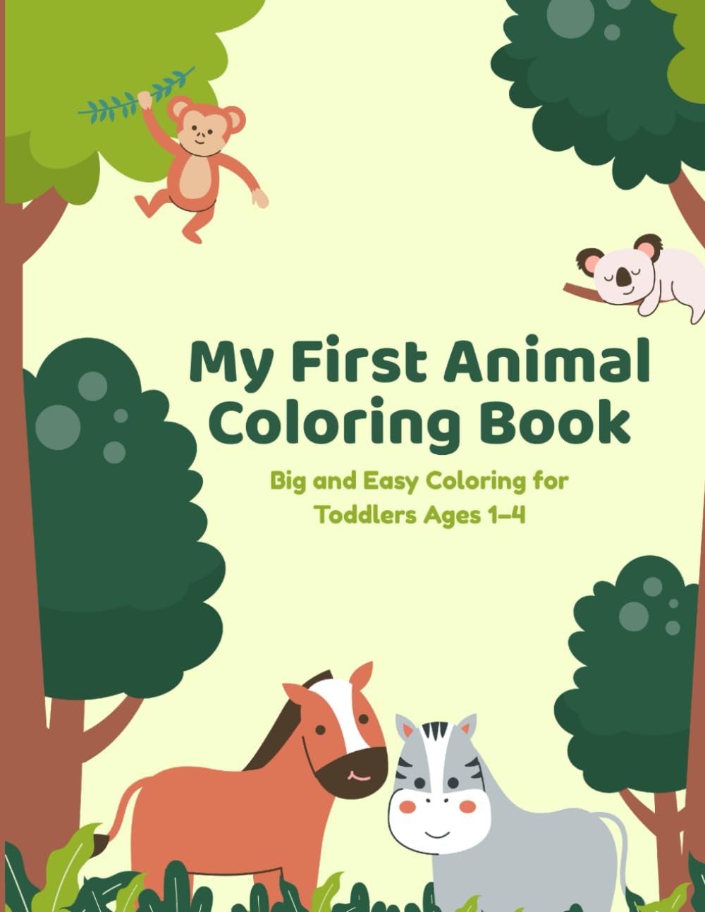 My first animal coloring book (My first books)