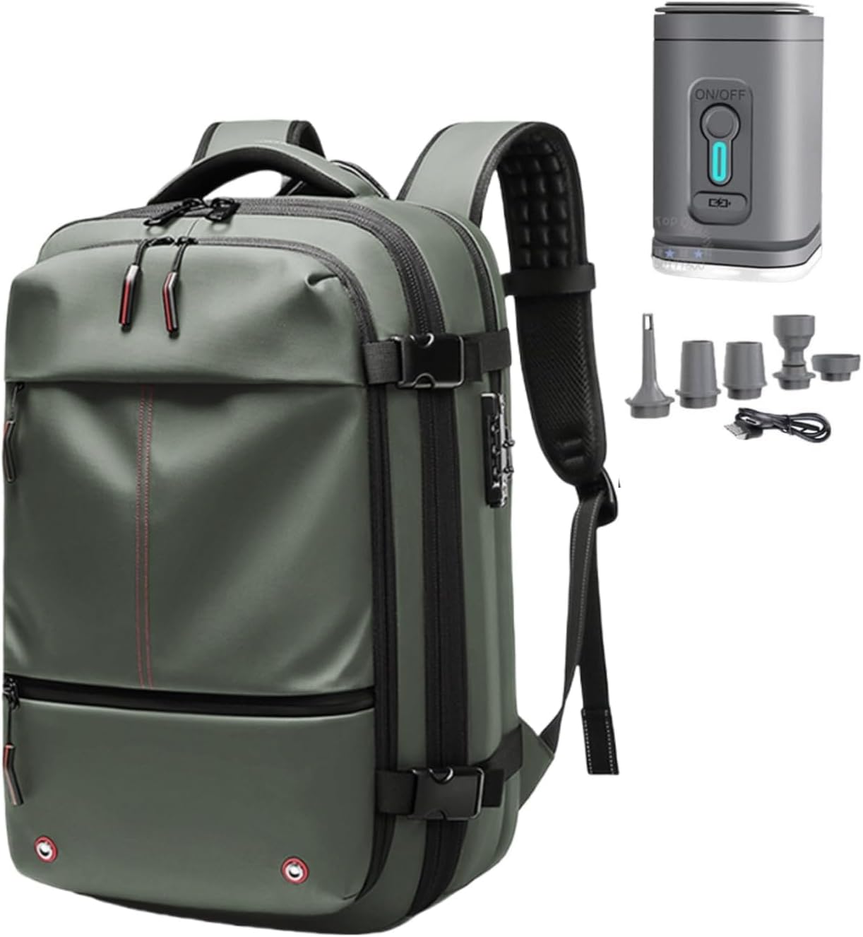 Vacpack Backpack, Vacuum Seal Backpack Travel, 60L Expandable Vacuum Compression Bag, Waterproof and Anti-theft Vacuum Backpack Travel, Easy to Carry on Plane Vacpack Backpack, Vacuum Seal Backpack Travel, 60L Expandable Vacuum Compression Bag, Waterproof and Anti-theft Vacuum Backpack Travel, Easy to Carry on Plane