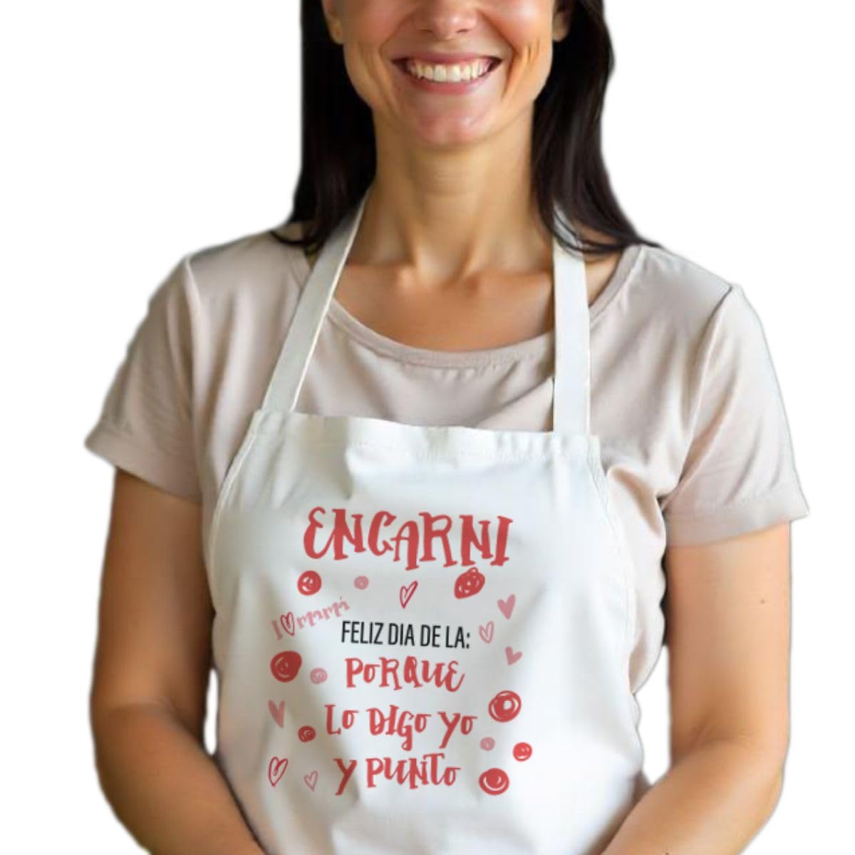 Delantal personalizado para madres gracioso. Mandil cocina personalizado día de la Madre. Regalos originales personalizados. Delantal chef adulto.