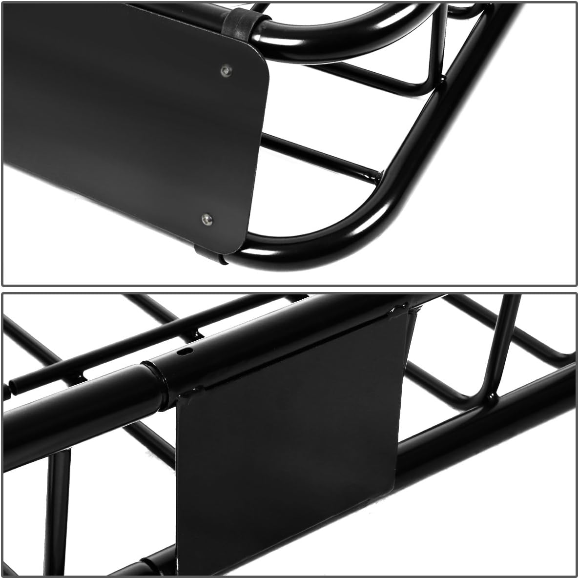 DNA MOTORING RRC-T113-BK Roof Rack Top Cargo Basket with 48'' x 40'' x 7'' 150LB Capacity Black Fit Any Vehicle : Everything Else