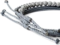 Vista 252 de Handmade Natural Stone Beaded Healing Bracelet Gift for Men Adjustable Rope String Bracelet
