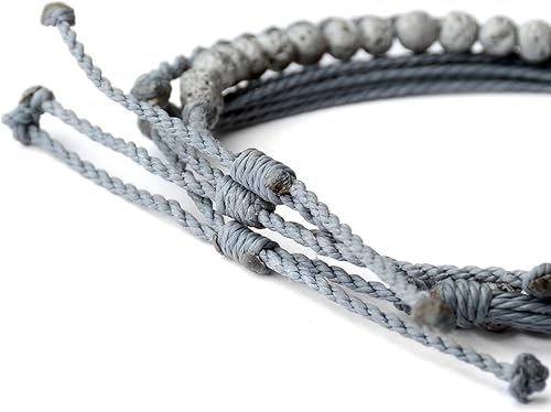Miniatura 252 de Handmade Natural Stone Beaded Healing Bracelet Gift for Men Adjustable Rope String Bracelet