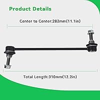 Vista 32 de AUQDD 2 unidades K80766 (para modelos de 8 lengüetas y 4WD) barra estabilizadora delantera compatible con Do-dge 2008 2007 2006 R-am 1500,2009-2006