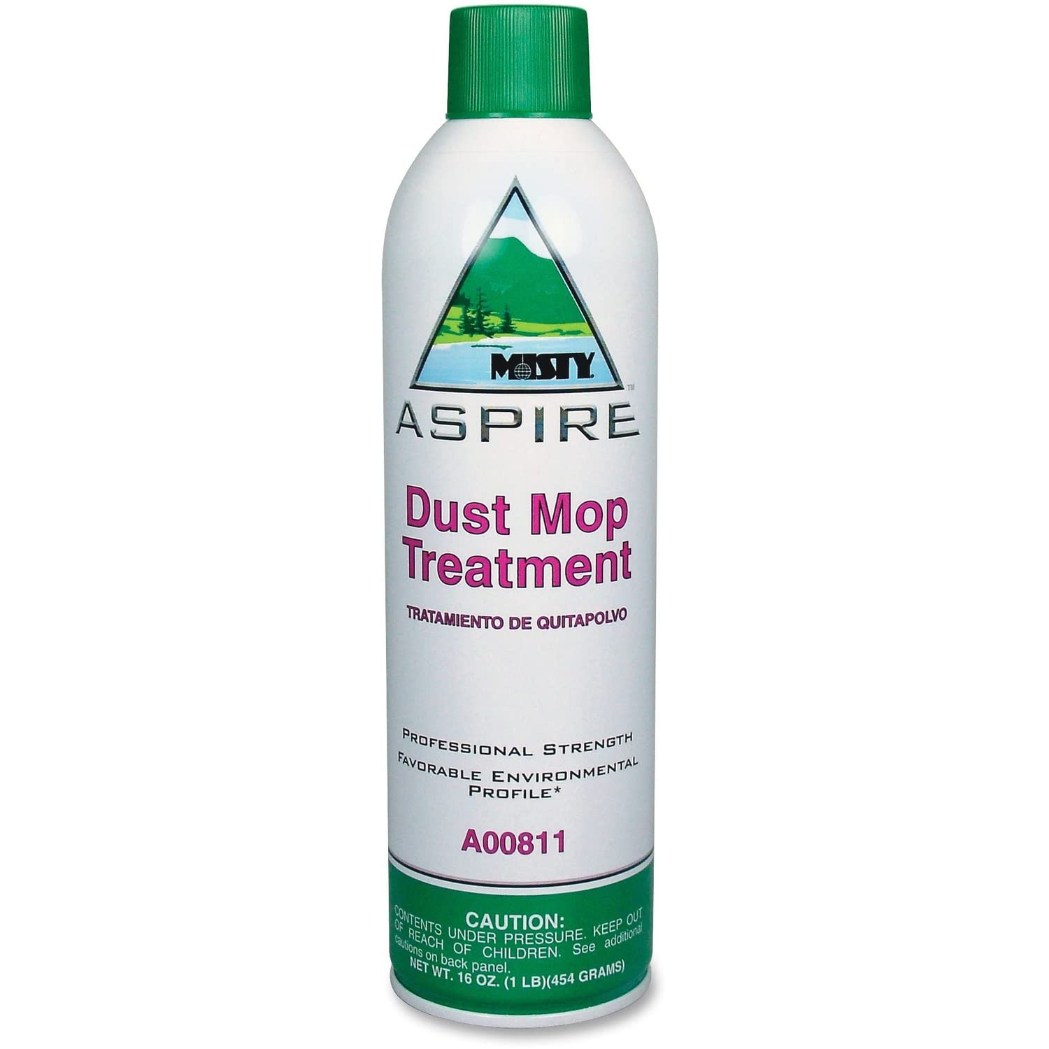 Aspire Dust Mop Treatment, Lemon Scent, 20 oz. Aerosol Can, 12/Carton