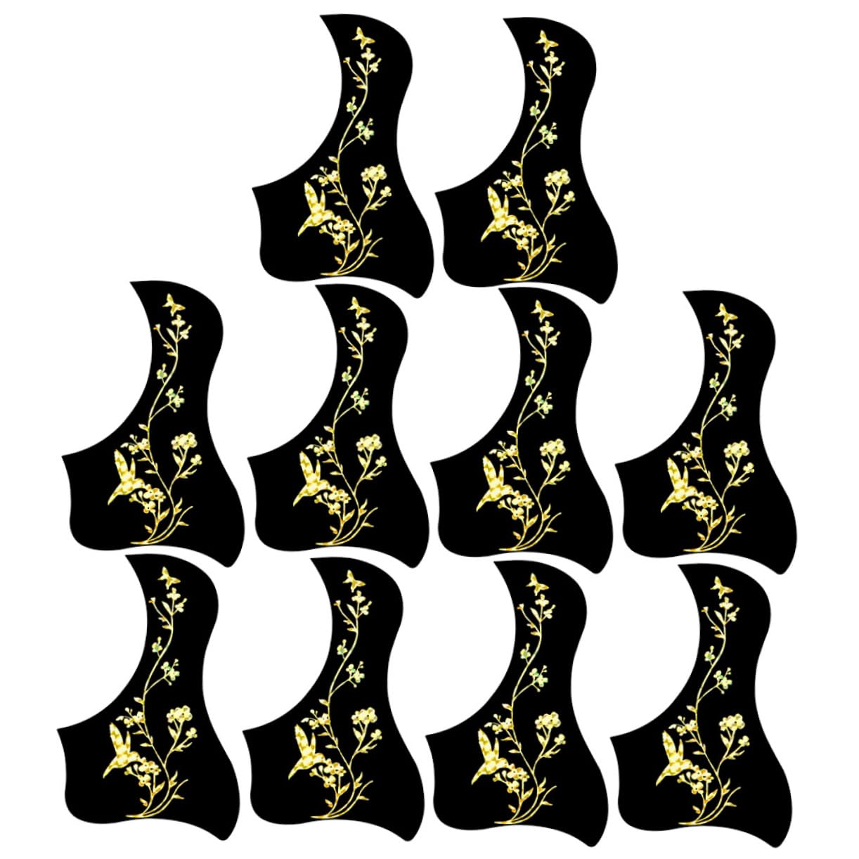 BESPORTBLE 10pcs Acoustic Guitar Pickguard Scratch Protective Plate for Guitars Stylish Quick Installation Durable
