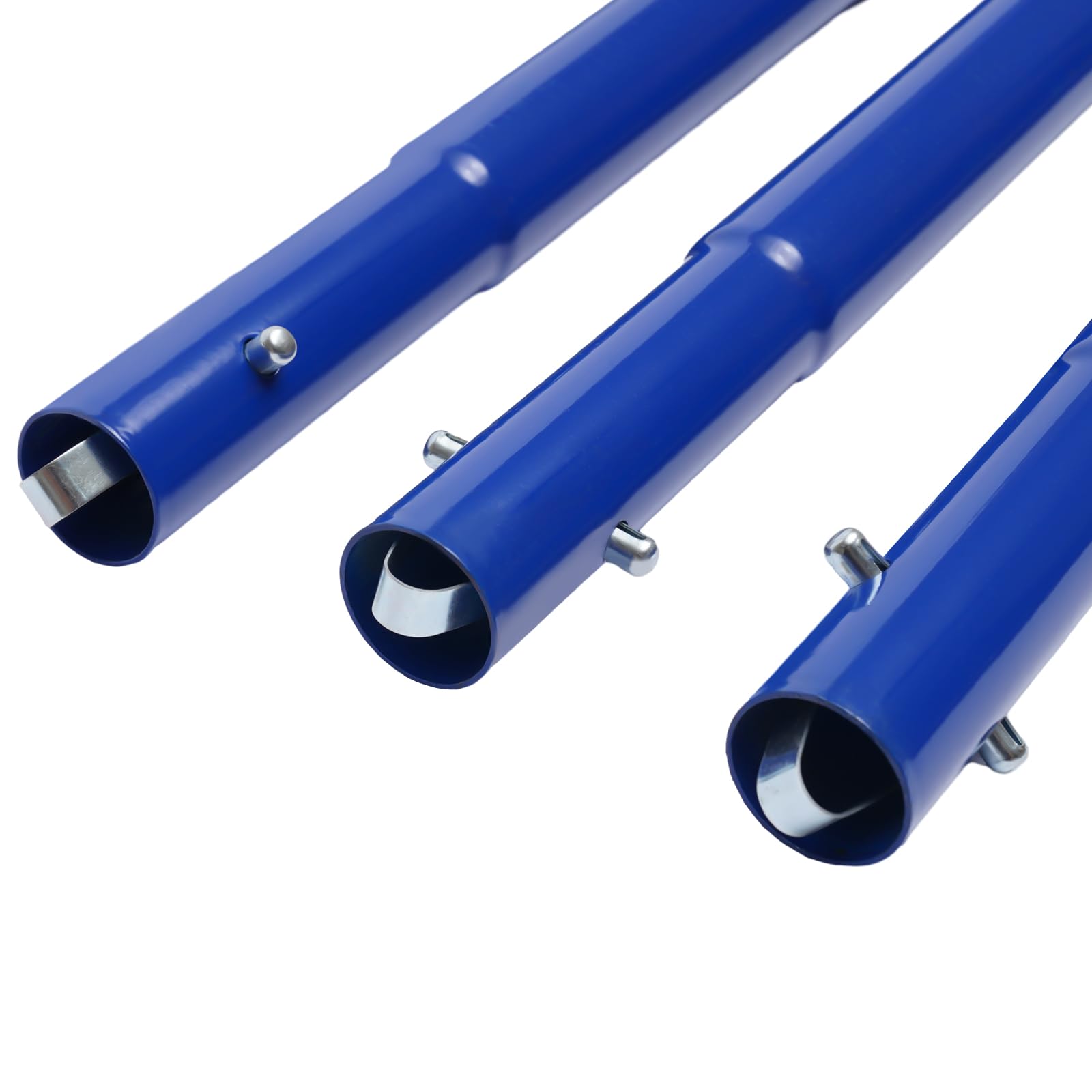 Distributore per calcestruzzo 120x30 cm acciaio manici 1,8 m intonacatura blu