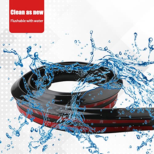 Timnas 1 Pc Car Rear Spoiler, Universal 4.9Ft/1.5M Car Trunk Spoiler Lip Kit, Car Exterior Rear Spoiler Trunk Spoiler Lip Kit Fits Most Cars (Bright Black) #TOP2