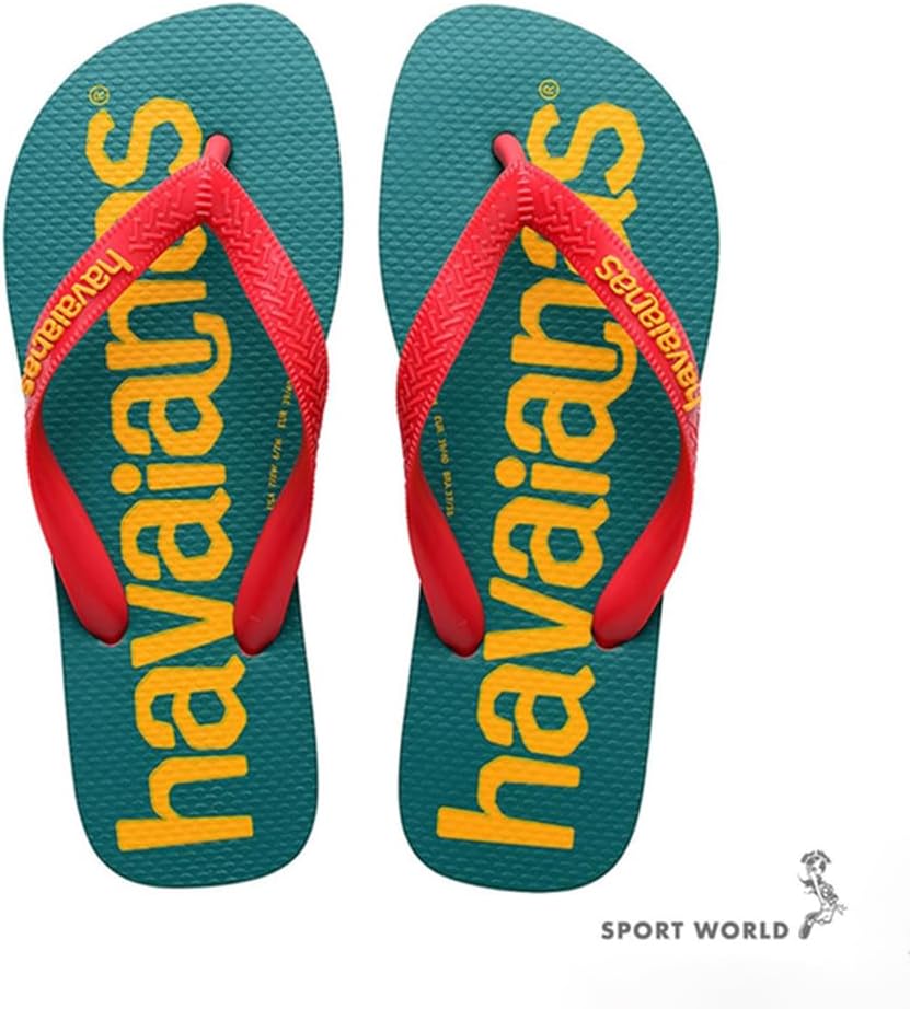 été Plage Antidérapant Top Logomania - 100% Caoutchouc | Anti-Dérapant | Mini Me Tongues Havaianas Enfant