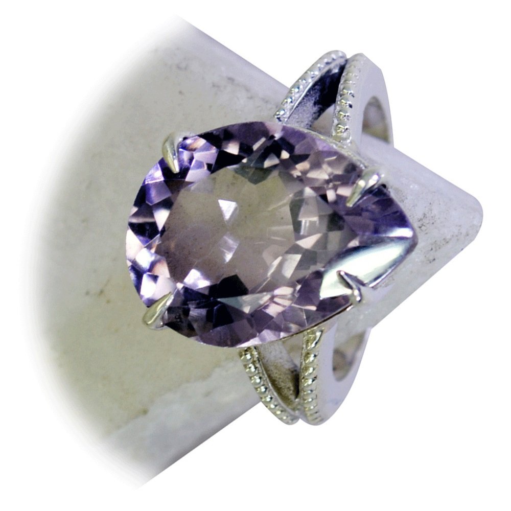 Bague en argent avec améthyste, le cadeau d'anniversaire idéal - 7
