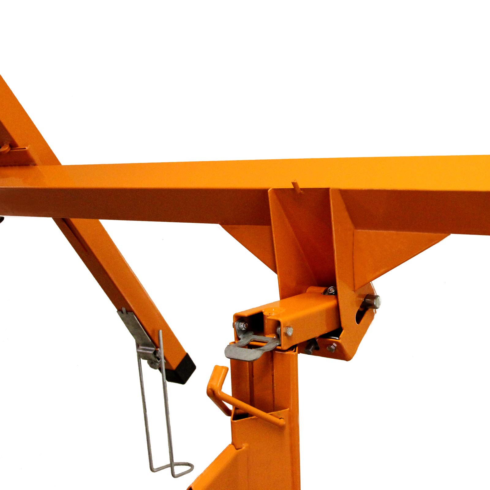Podnośnik płyt kartonowo-gipsowych podnośnik płyta gipsowa podnośnik arkusz narzędziowy 4,9 m zasięg 68 kg udźwig 10 cm kółka samonastawne mobilne zamykane wytrzymałe składane komercyjne DIY T-Mech
