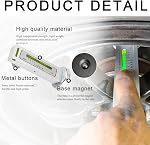 JUSTTOP Adjustable Magnetic Gauge Tool, Strong Magnetic Gauge Tool Wheel Alignment, Camber Caster Strut Wheel Alignment Instrument for Truck Car RV Tire Repair, Universal Car Accessories