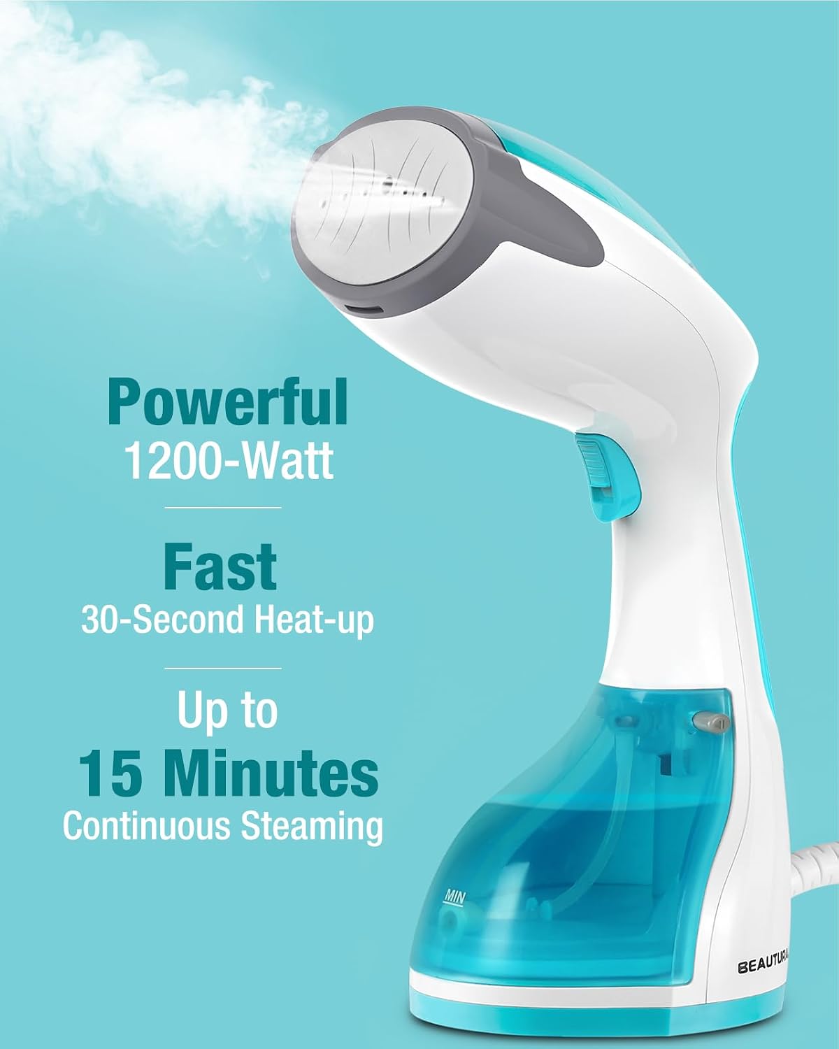  Steamer for Clothes, Handheld Garment Fabric Wrinkle Remover thumbnail