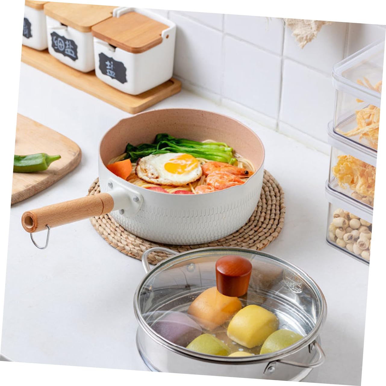 Antihaft Milchpfanne Mit Deckel Weiß Umweltfreundlicher Langlebiger Kochtopf Für Induktion Vielseitig Für Babyernährung Frühstück Milch Und Sauce Einfache Reinigung Premium Haushal