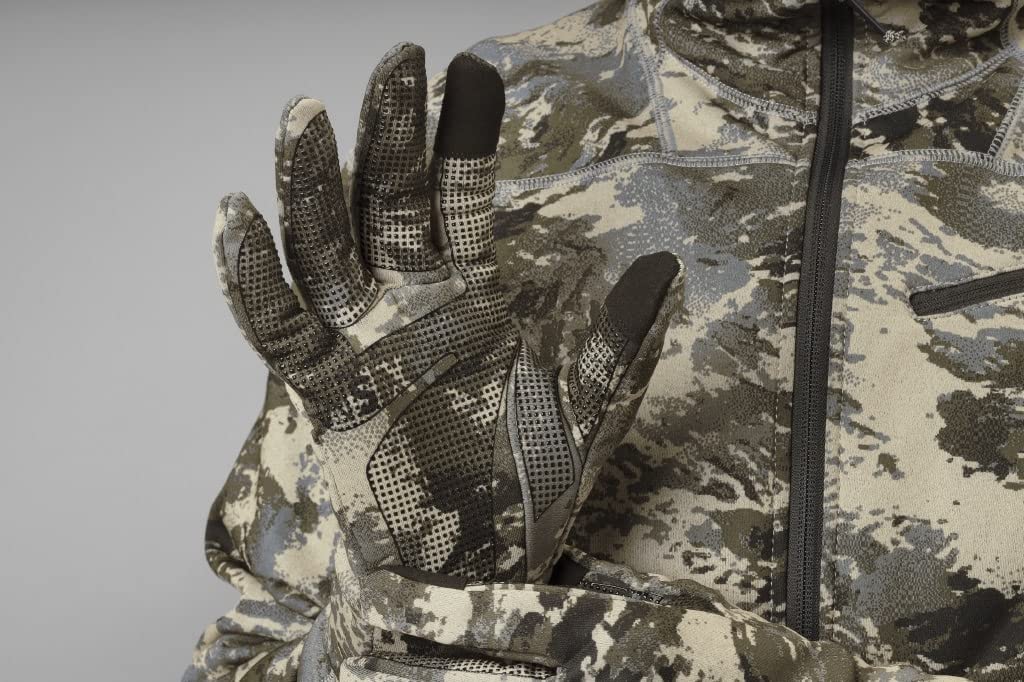 Härkila Mountain Hunter Expedition - Guantes de caza silenciosos con dedos táctiles