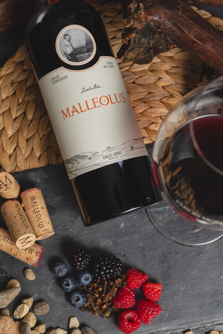 Emilio Moro - Malleolus, Vino Tinto Español, Tempranillo, D.O. Ribera del Duero - Pack de 3 Botellas x 750 ml