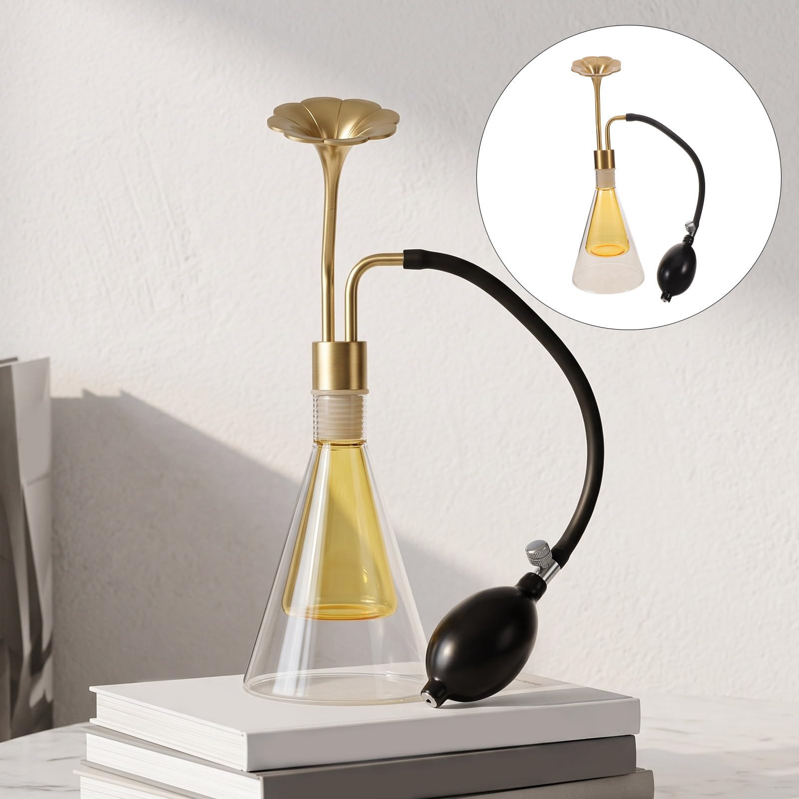Szklany Flakon Do Perfum z Dozownikiem Kwiatowym Precyzyjny Atomizer Próbkowy z Pompką Do Treningu Nosa Wycieków Salonów i Aromaterapii