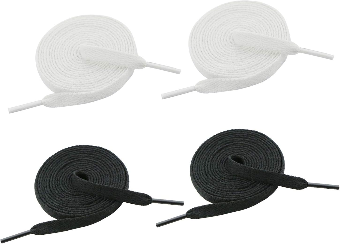Dedesw Flat Shoe Laces for Sneakers Shoe Strings Athletic Shoelaces 5/16" Wide