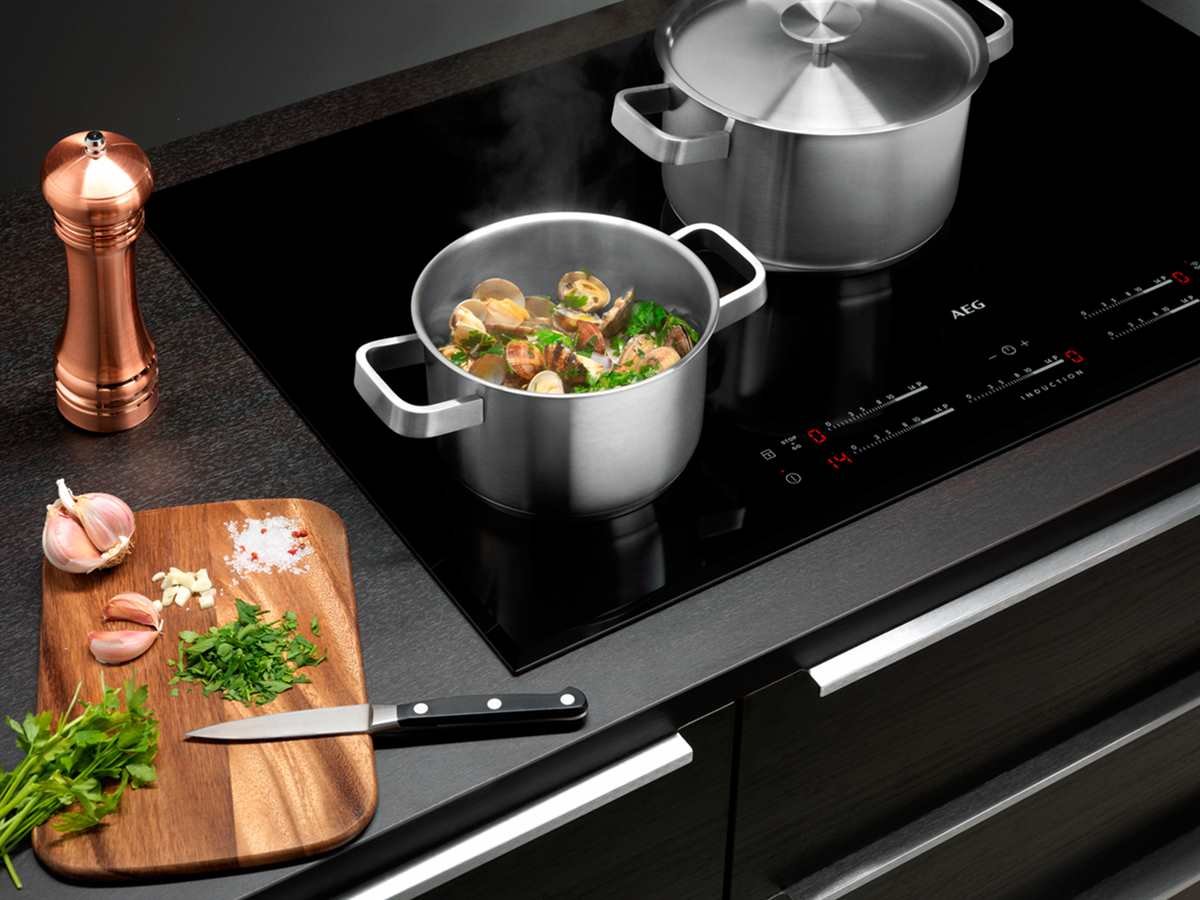 AEG A3SS Set di 2 pentole (16 cm e 20 cm) e 1 padella (24 cm), acciaio inossidabile