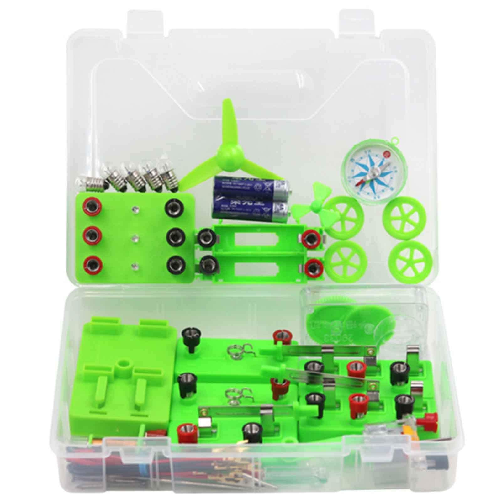 Physical Experiment Box - Electrical Magnetism Circuit Basic Kit - Junior High School Physics Laboratory, High School Students Electromagnetism Exploration